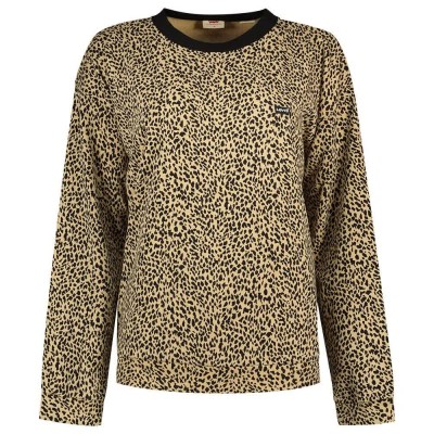 блуза,дамски,блузи,levi´s,®,everyday,sweatshirt,mosaic,animal,almond,buff,(brown)