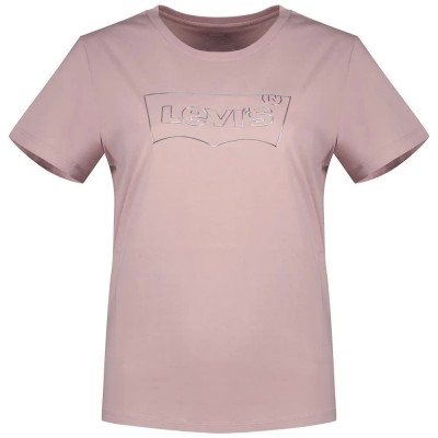 тениска,дамски,тениски,levi´s,®,the,perfect,short,sleeve,t,shirt,shimmer,bw,keepsake,lilac,(pink)
