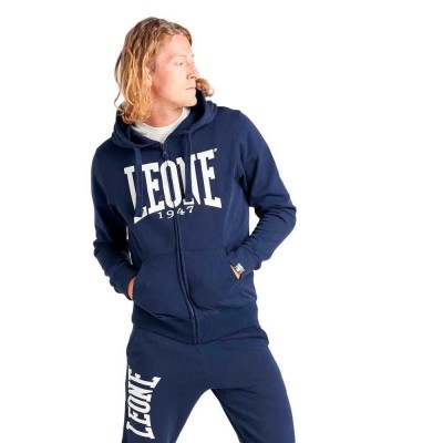 блуза,мъжки,пуловери,leone,apparel,big,logo,basic,full,zip,sweatshirt,blue,(navy)