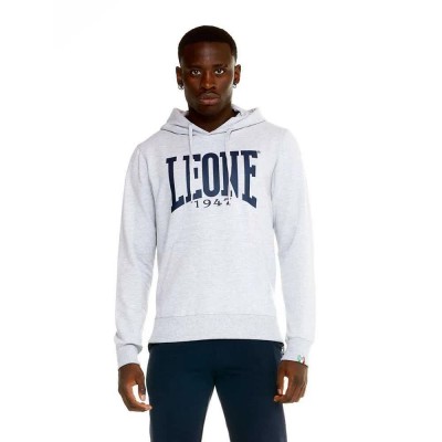 суичър,мъжки,пуловери,leone1947,big,logo,basic,hoodie,melange,(grey)