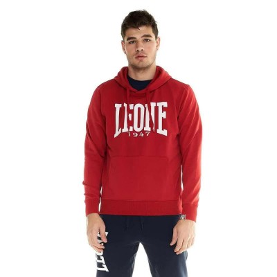 суичър,мъжки,пуловери,leone1947,big,logo,basic,hoodie,red