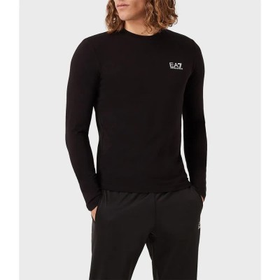 тениска,мъжки,тениски,ea7,emporio,armani,8npt55,long,sleeve,t,shirt,black