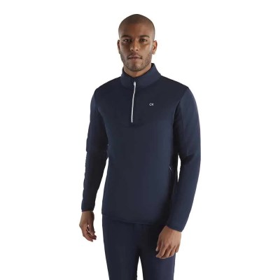 мъжки,пуловери,calvin,klein,golf,traverse,half,zip,fleece,blue,(navy)