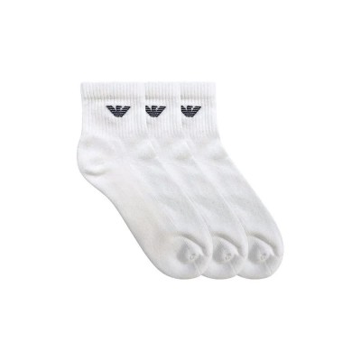 чорапи,мъжки,чорапи,emporio,armani,304202,half,short,socks,3,pairs,white