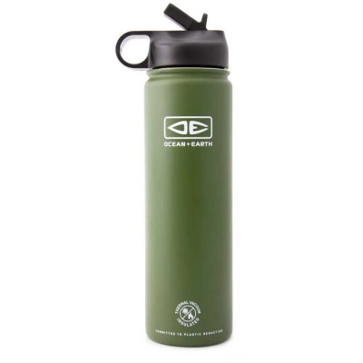 бутилки,за,вода,ocean,&,earth,insulatated,flip,lid,720ml,bottle,clear,(olive)