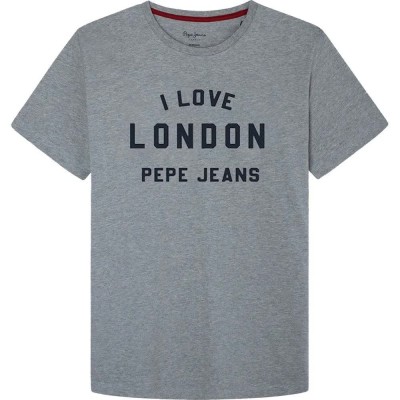 тениска,мъжки,тениски,дамски,тениски,pepe,jeans,london,short,sleeve,t,shirt,grey,(marl,grey)
