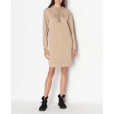 рокля,дамски,поли,и,рокли,armani,exchange,6rya78,yjebz,long,sleeve,short,dress,beige,(stage)
