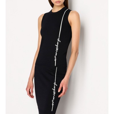 тениска,дамски,тениски,armani,exchange,6ryh1d,ymh6z,sleeveless,t,shirt,black