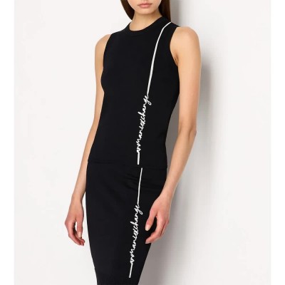 тениска,дамски,тениски,armani,exchange,6ryh1d,ymh6z,sleeveless,t,shirt,black,(black)