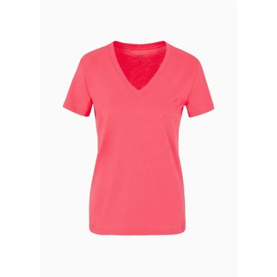 тениска,дамски,тениски,armani,exchange,6ryt48,yjg3z,short,sleeve,v,neck,t,shirt,orange