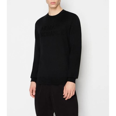 блуза,мъжки,пуловери,armani,exchange,6rzm1b,zmm9z,sweater,black,(black)