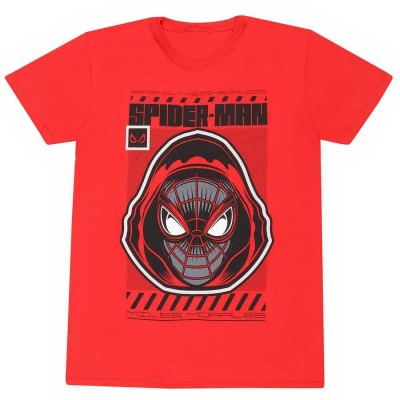тениска,мъжки,тениски,heroes,spider,man,miles,morales,video,game,short,sleeve,t,shirt,red,(red)