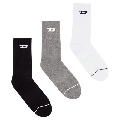чорапи,мъжки,чорапи,diesel,00sayj,0amam,ray,socks,3,pairs,multicolor,(white,black,grey)