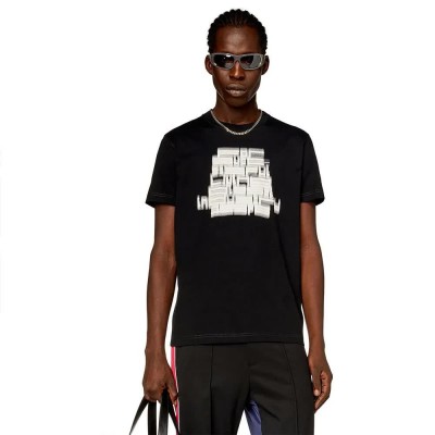 тениска,мъжки,тениски,diesel,diegor,n1,short,sleeve,t,shirt,black,(black,black,black)