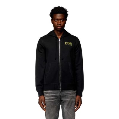 блуза,мъжки,пуловери,diesel,ginn,k11,full,zip,sweatshirt,black