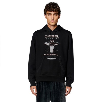 суичър,мъжки,пуловери,diesel,ginn,k36,hoodie,black