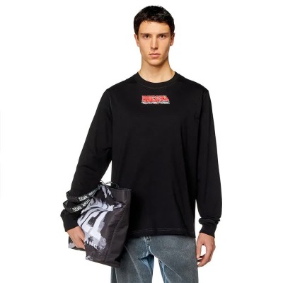 тениска,мъжки,тениски,diesel,just,k2,long,sleeve,t,shirt,black,(black,black,black)