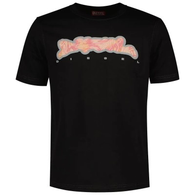 тениска,мъжки,тениски,diesel,just,n16,short,sleeve,t,shirt,black