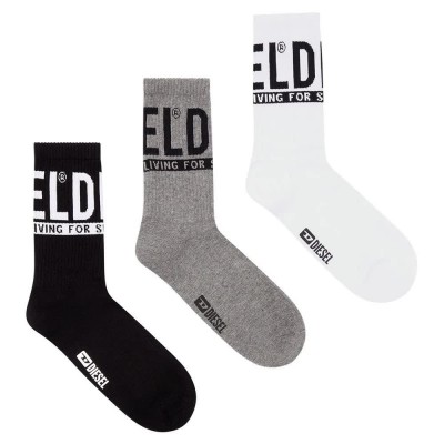 чорапи,мъжки,чорапи,diesel,ray,socks,3,pairs,multicolor,(white,black,grey)