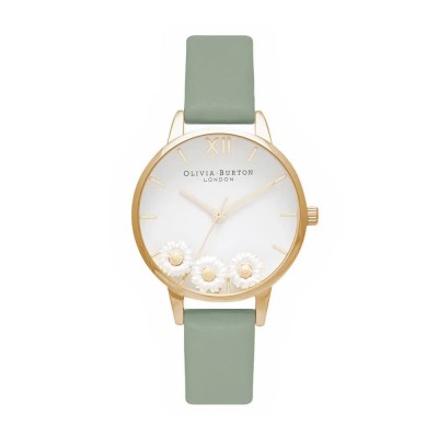 часовник,часовници,olivia,burton,ob16ch17,woman,watch,golden,(golden,green,white)