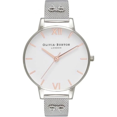 часовник,часовници,olivia,burton,ob16es10,watch,silver,(silver,silver,white)