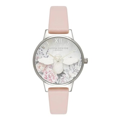 часовник,часовници,olivia,burton,ob16gh09,watch,pink,(silver,pink,white)