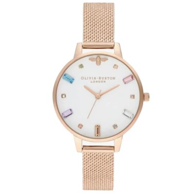 часовник,часовници,olivia,burton,ob16rb15,watch,golden,(pink,pink,white)