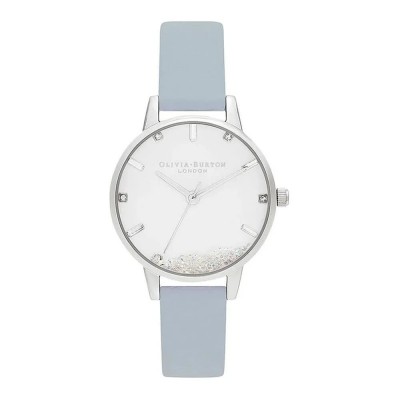 часовник,часовници,olivia,burton,ob16sg07,woman,watch,clear,(silver,blue,silver)