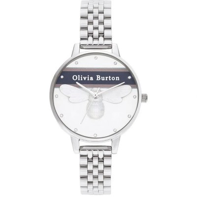 часовник,часовници,olivia,burton,ob16vs07,woman,watch,silver,(silver,silver,white)