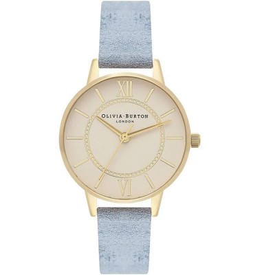 часовник,часовници,olivia,burton,ob16wd82,woman,watch,golden,(golden,blue,beige)