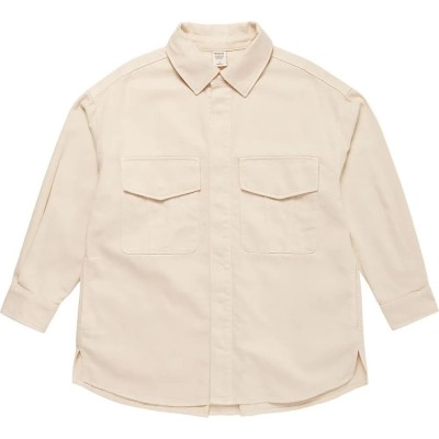 риза,с,дълъг,ръкав,дамски,блузи,дамски,ризи,mystic,the,overshirt,long,sleeve,shirt,beige,(off,white)