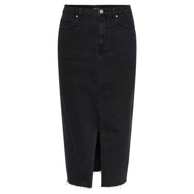 пола,дамски,поли,и,рокли,pieces,jessie,denim,high,waist,midi,skirt,black