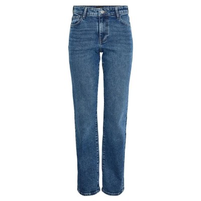 дънки,дамски,панталони,pieces,kelly,straight,fit,mb402,jeans,blue,(medium,blue,denim)