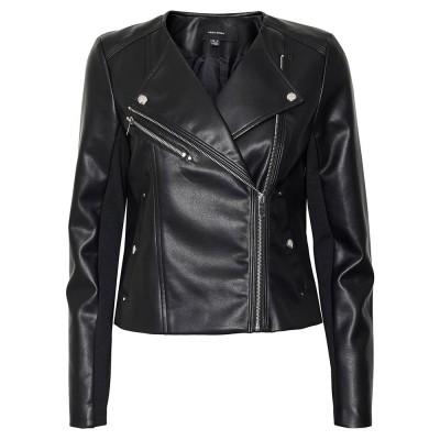 яке,дамски,якета,и,палта,vero,moda,riley,rio,short,leather,jacket,black