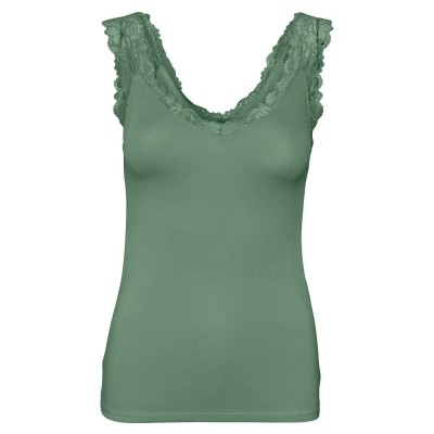 тениска,дамски,тениски,vero,moda,rosa,sleeveless,t,shirt,green,(hedge,green)