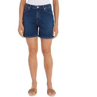 къси,панталони,дамски,панталони,tommy,hilfiger,kai,straight,fit,denim,shorts,kai,(blue)