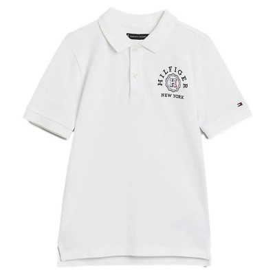 детски,блузи,с,яка,tommy,hilfiger,monotype,short,sleeve,polo,white