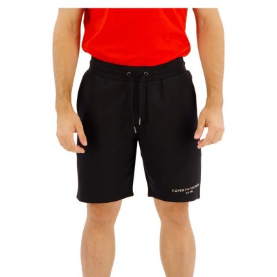 къси,панталони,мъжки,панталони,tommy,hilfiger,small,logo,sweat,shorts,black