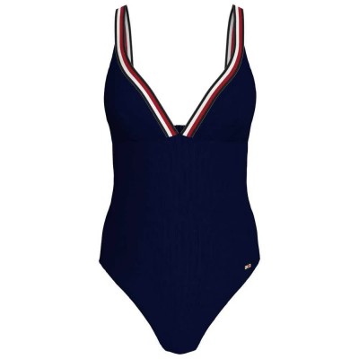 бански,костюм,дамски,бански,костюми,tommy,hilfiger,triangle,one,piece,rp,swimsuit,blue,(desert,sky)