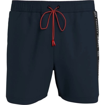 бански,гащета,мъжки,бански,костюми,tommy,jeans,medium,side,tape,swimming,shorts,dark,night,navy,(blue)