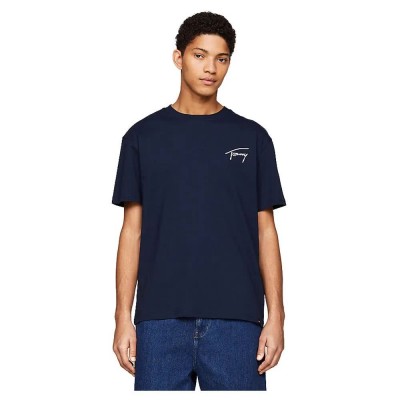тениска,мъжки,тениски,tommy,jeans,reg,signature,ext,short,sleeve,t,shirt,blue