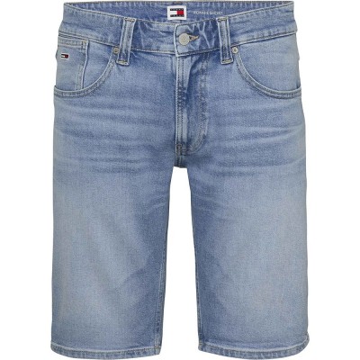 дънки,мъжки,панталони,tommy,jeans,ronnie,bh0118,denim,shorts,blue