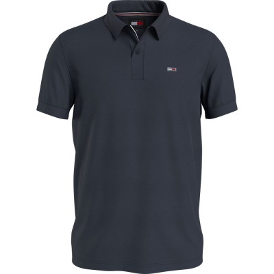 дънки,мъжки,блузи,с,яка,tommy,jeans,slim,placket,ext,short,sleeve,polo,blue