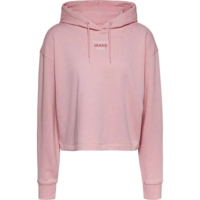 блуза,дамски,блузи,tommy,jeans,essential,logo1,sweatshirt,pink,(ballet,pink)