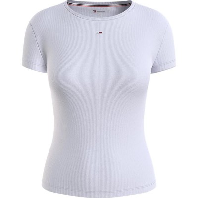 тениска,дамски,тениски,tommy,jeans,slim,essential,ext,short,sleeve,t,shirt,white