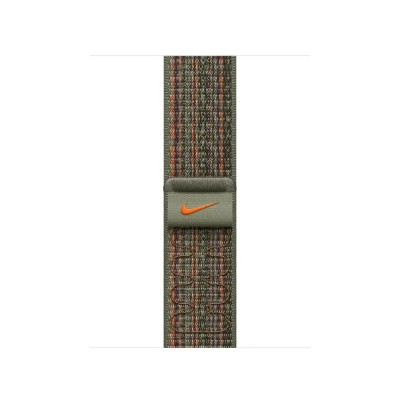 други,аксесоари,apple,nike,sport,loop,41,mm,strap,green,(sequoia,orange)