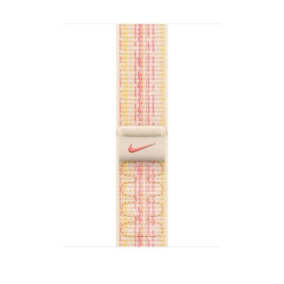 други,аксесоари,apple,nike,sport,loop,45,mm,strap,yellow,(starlight,pink)