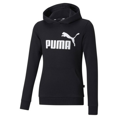суичър,детски,блузи,puma,ess,logo,tr,hoodie,black