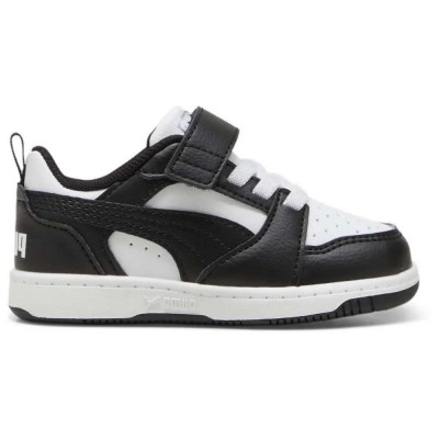 маратонки,детски,маратонки,puma,rebound,v6,lo,ac+,trainers,white,black,(black)