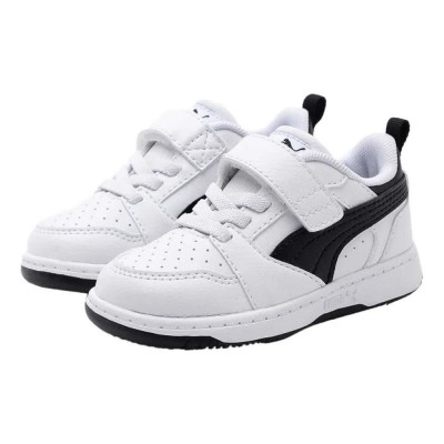 маратонки,детски,маратонки,puma,rebound,v6,lo,ac+,trainers,white,black,black,(white)